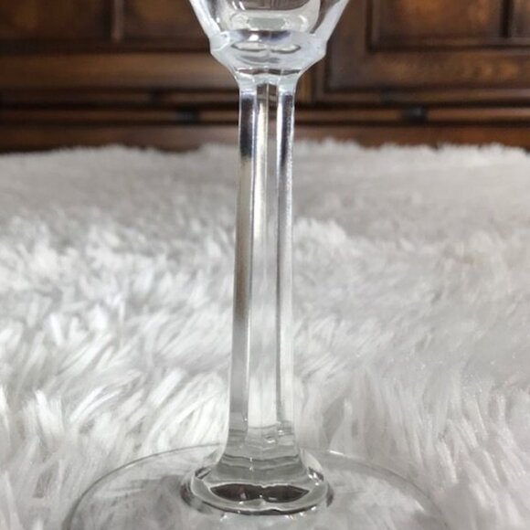 NWOT Set of 2 Premium Glass Faceted Stem Champagne Flutes - Picture 3 of 6